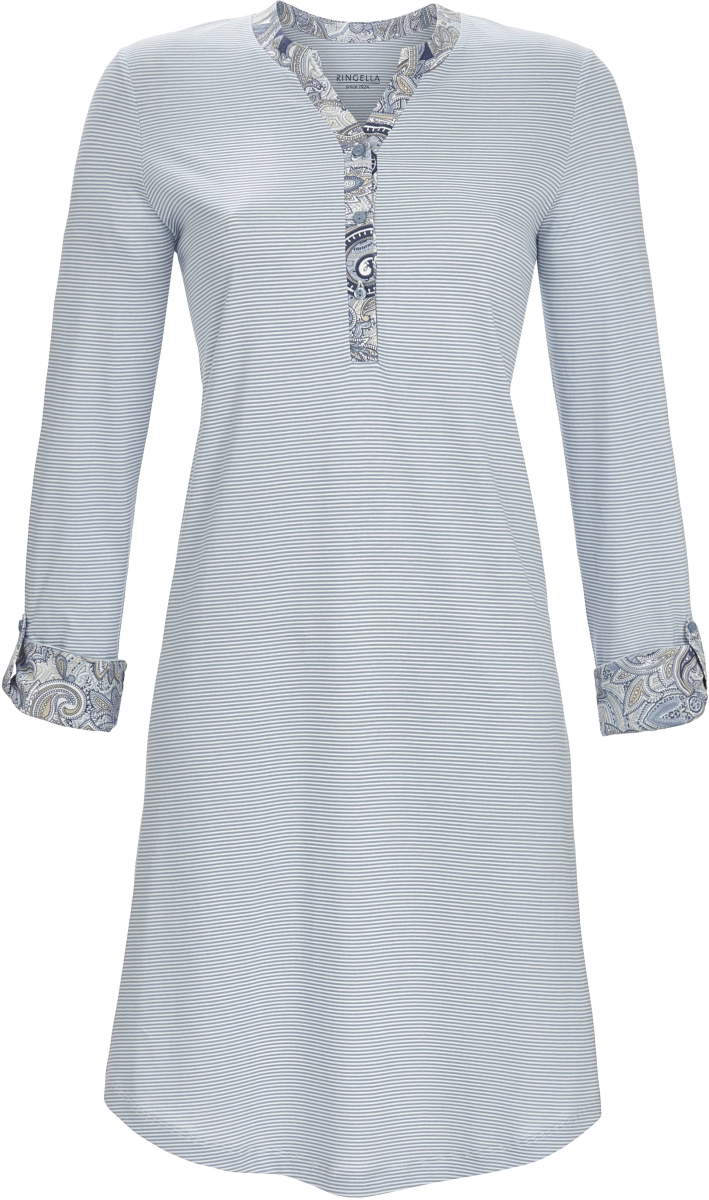 Blauw nachthemd Ringella paisley