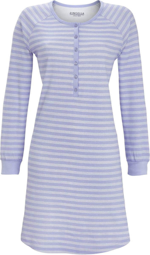 Warm blauw nachthemd strepen