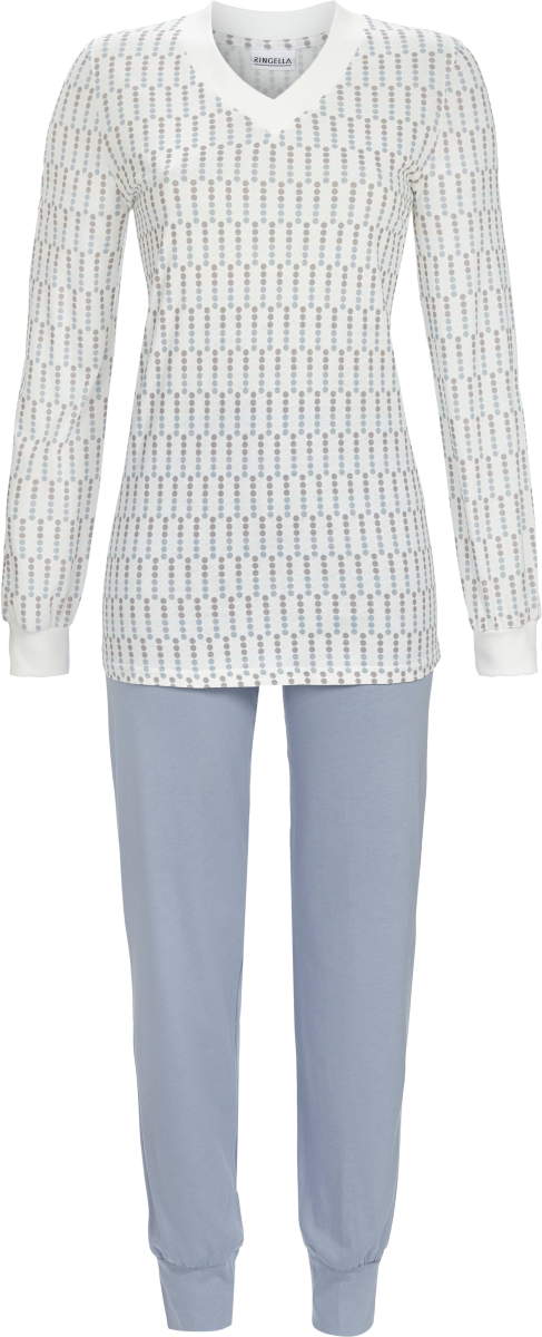 Stippen pyjama warm katoen