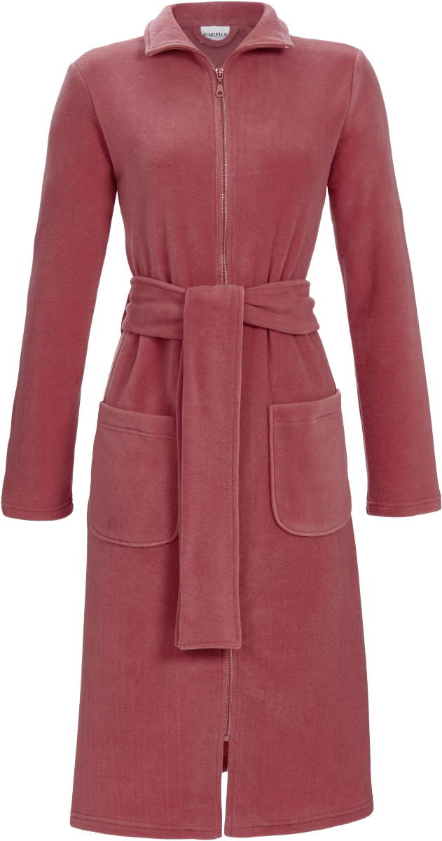 Rode fleece badjas Ringella