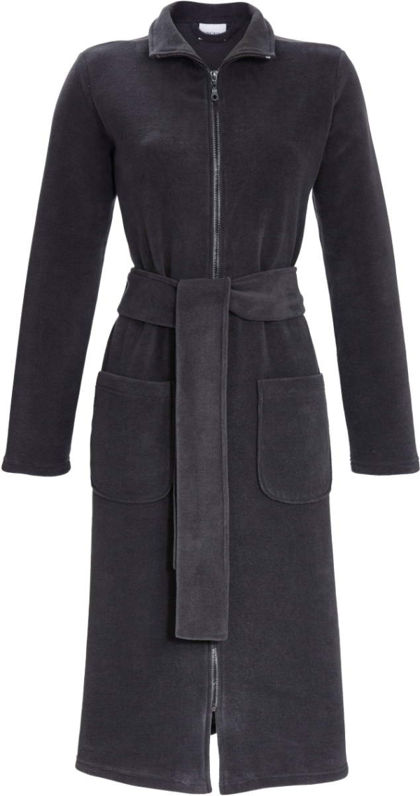 Grijze fleece badjas Ringella