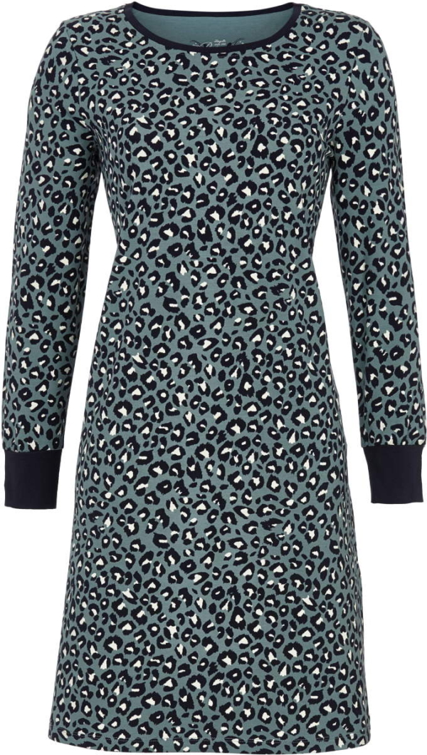 Blauw panterprint nachthemd Ringella