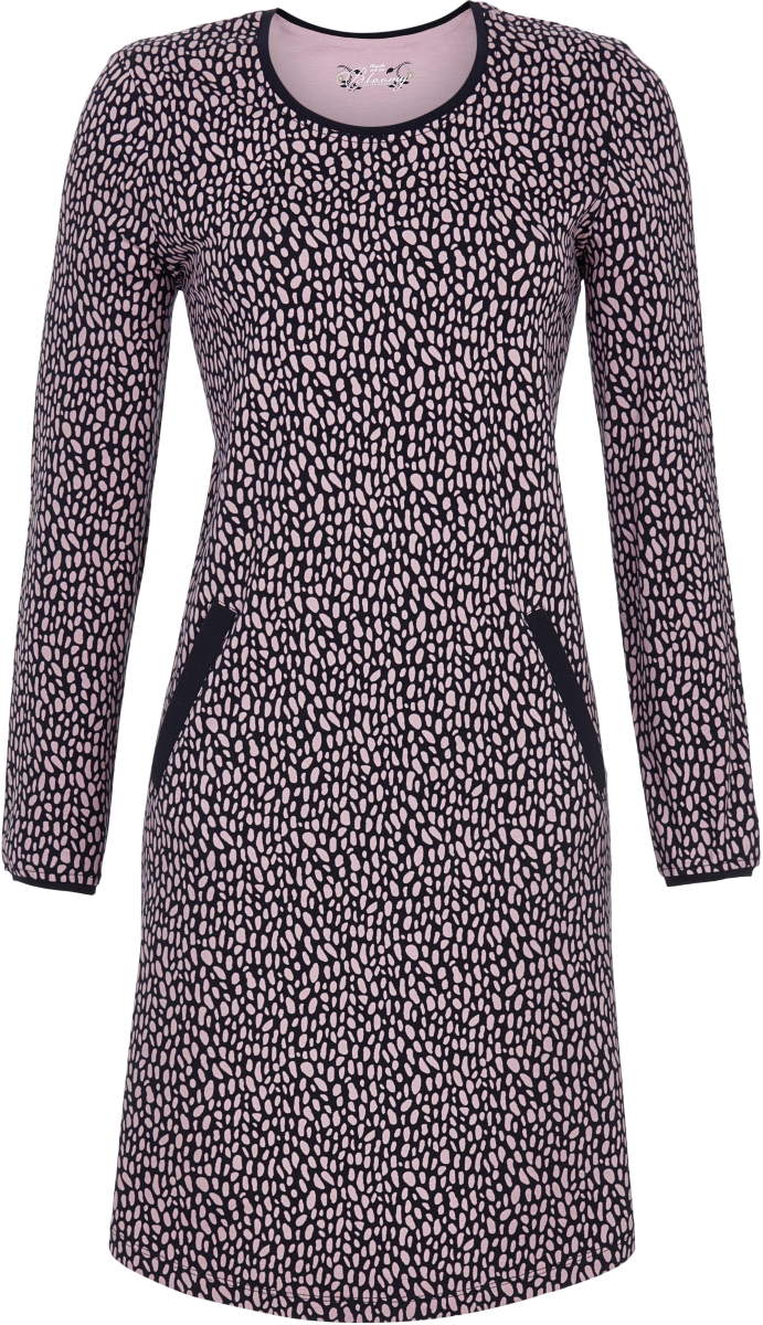 Speelse vlekken nachthemd roze