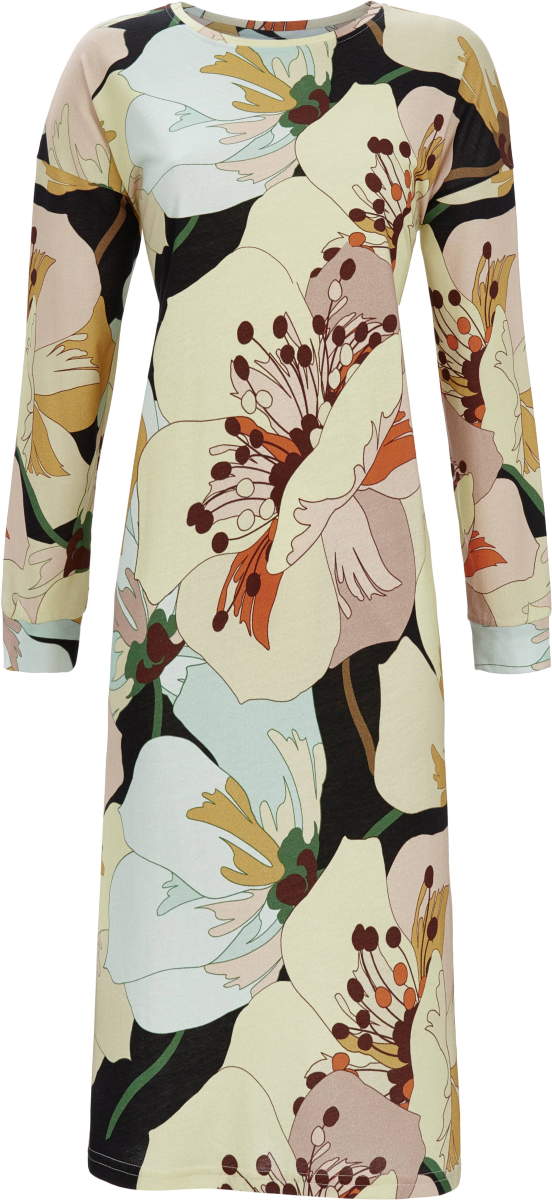 Bonte bloemen nachthemd lang