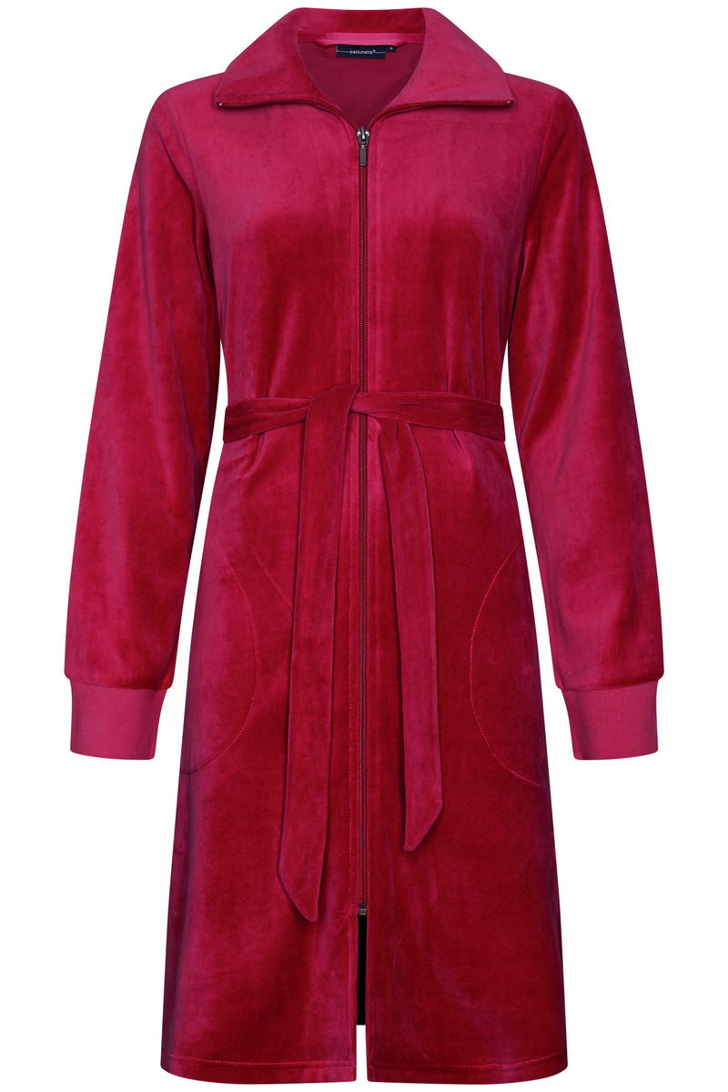 Velours badjas rozerood Pastunette