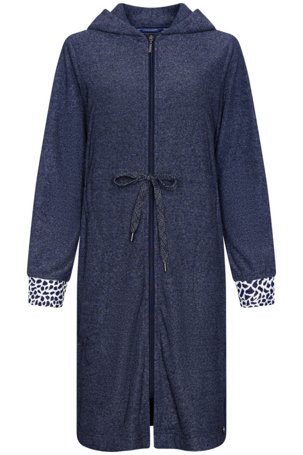 Badstof nachtblauwe badjas Rebelle