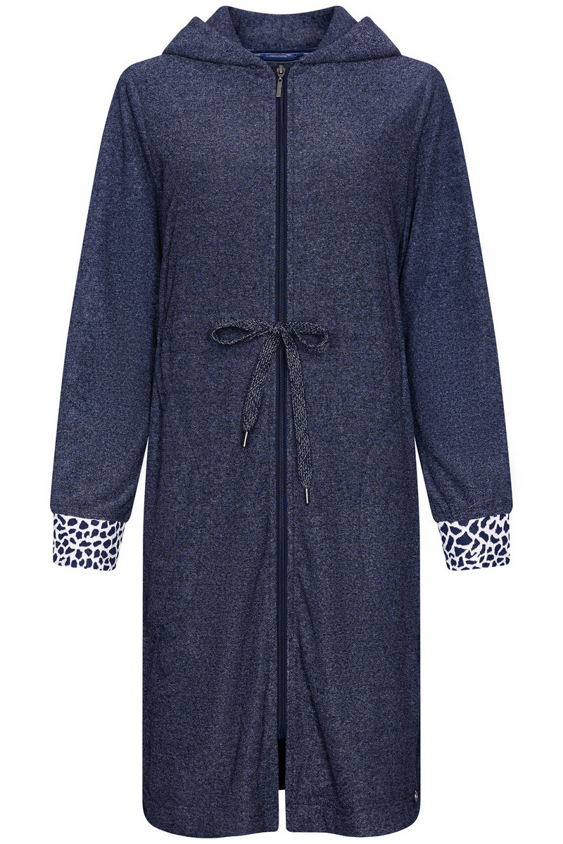 Badstof nachtblauwe badjas Rebelle