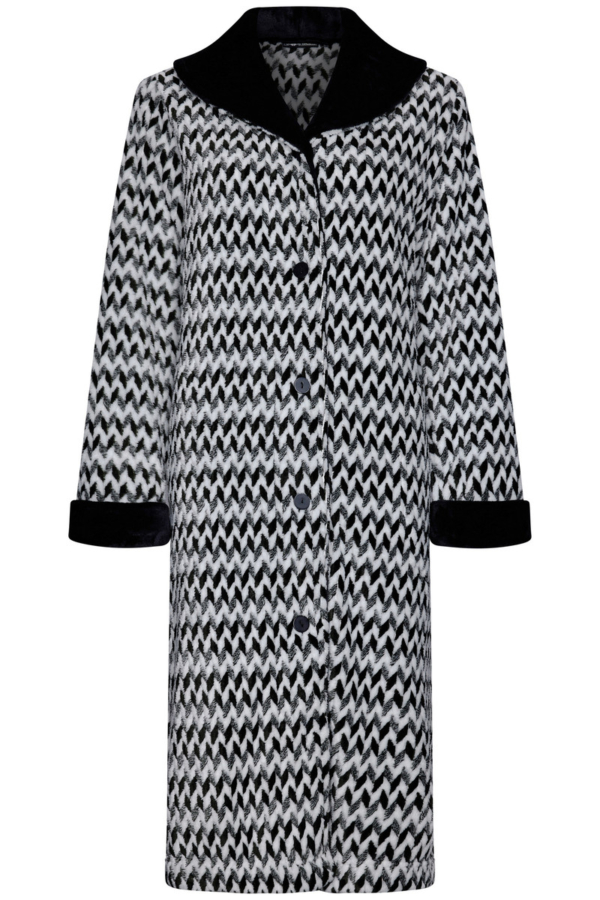 Fleece badjas zigzag Pastunette