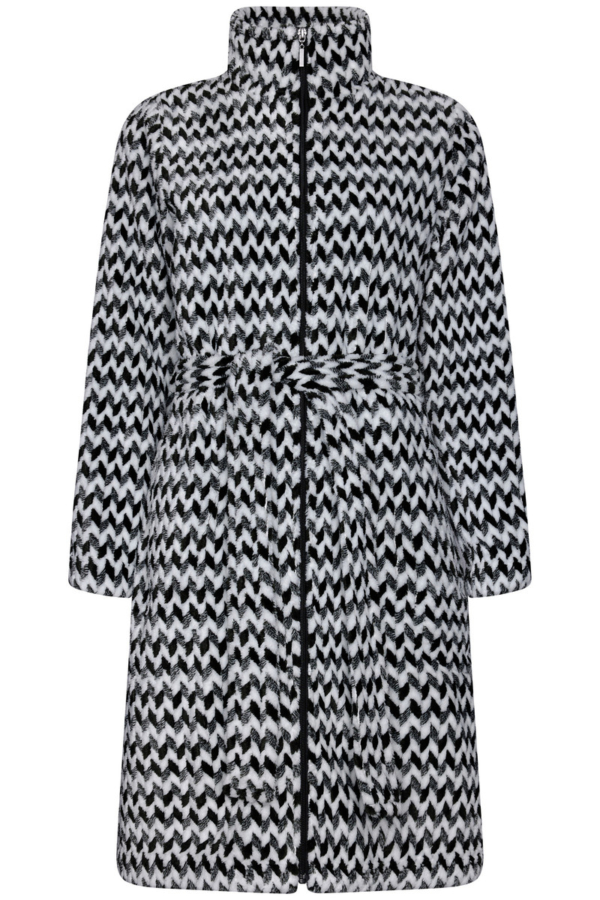 Fleece badjas zigzag Pastunette