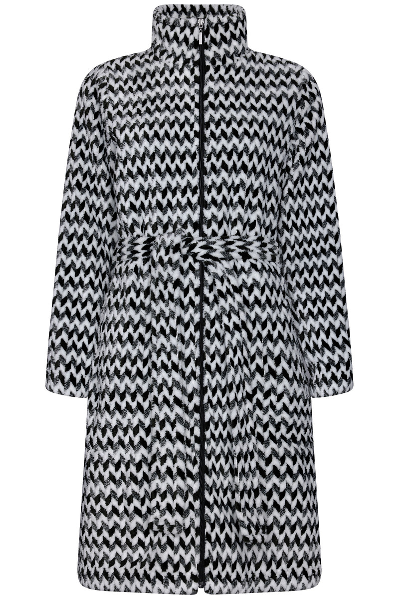 Fleece badjas zigzag Pastunette