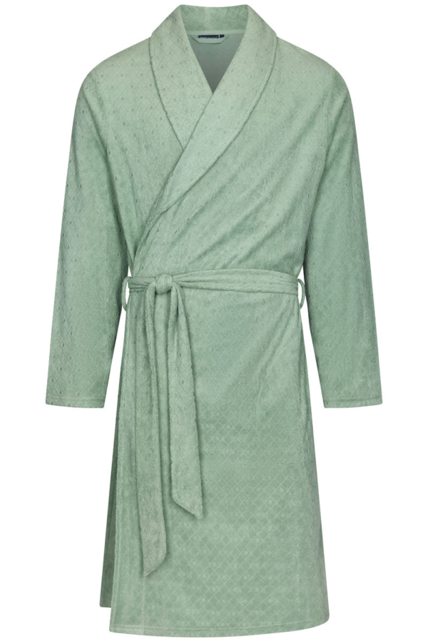 Badstof heren badjas groen van Pastunette