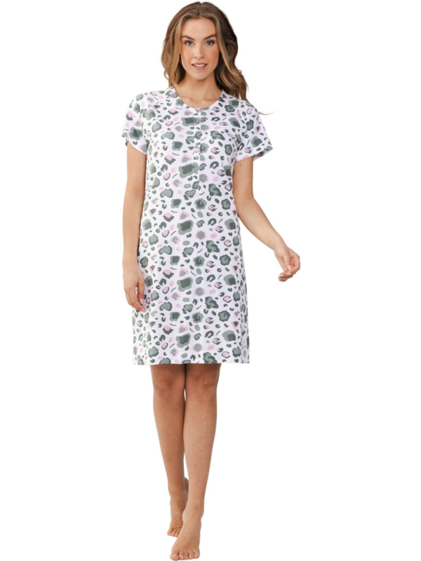 Duurzaam katoenen nachthemd panterprint