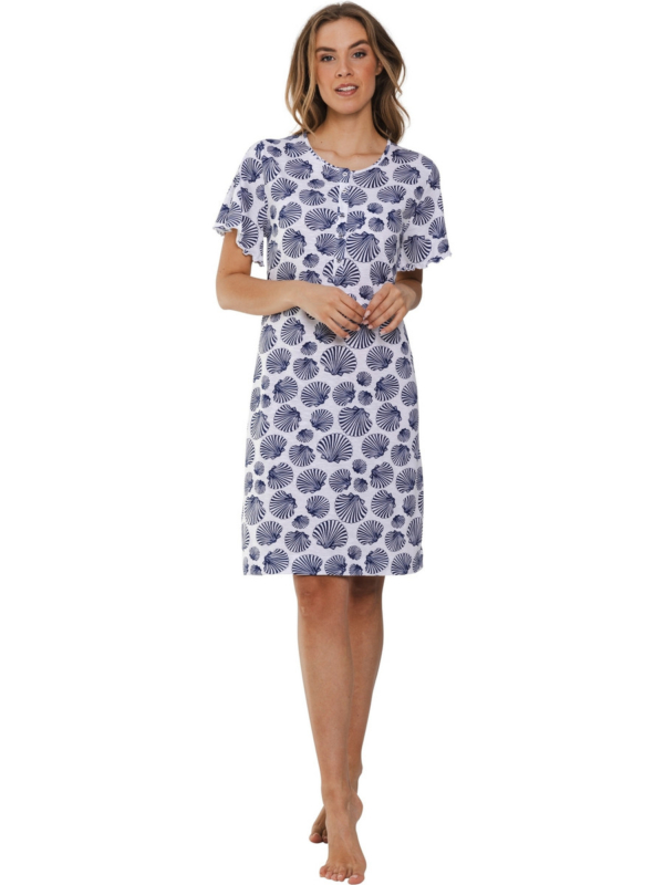 Duurzaam katoenen nachthemd schelpen