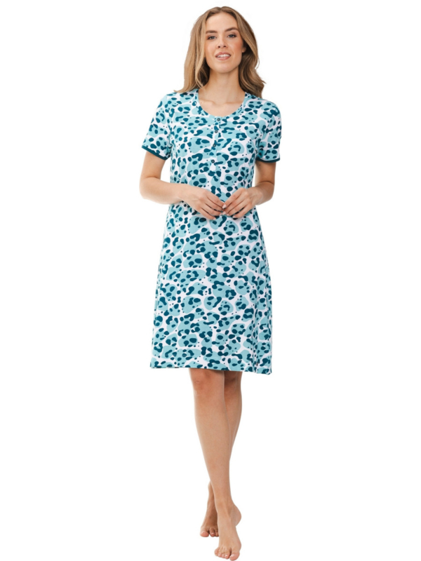 Duurzaam katoenen nachthemd panterprint