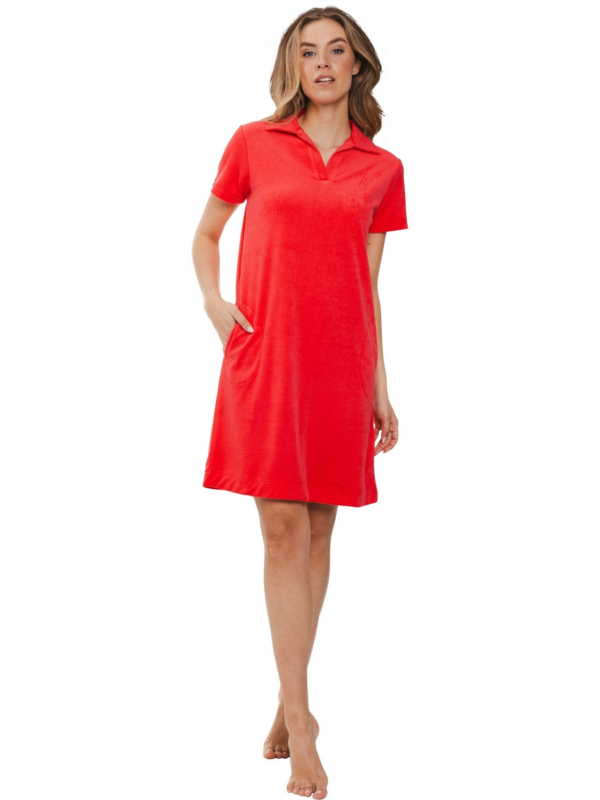 Koraalroze badstof nachthemd Rebelle