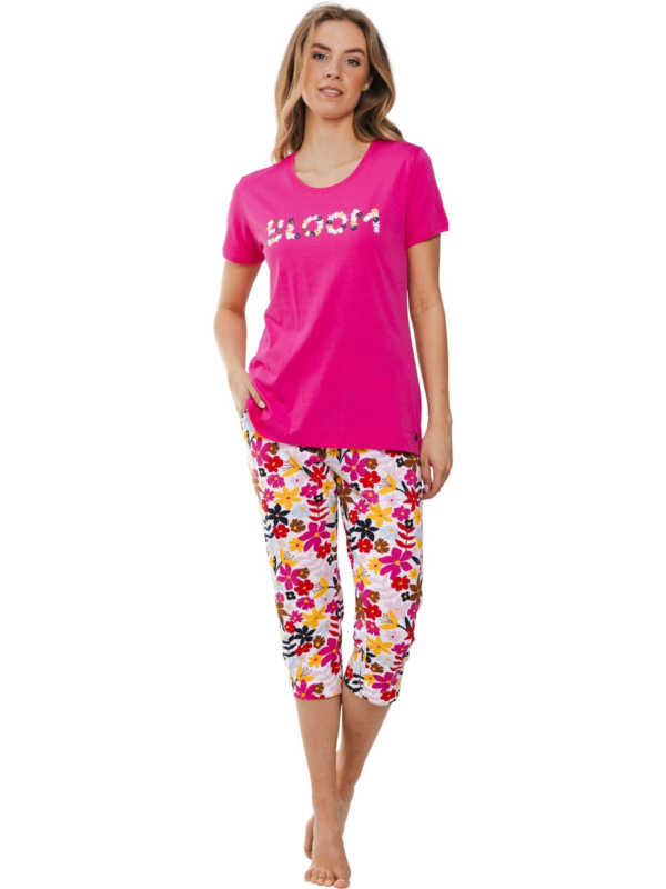 Roze katoenen pyjama bloom