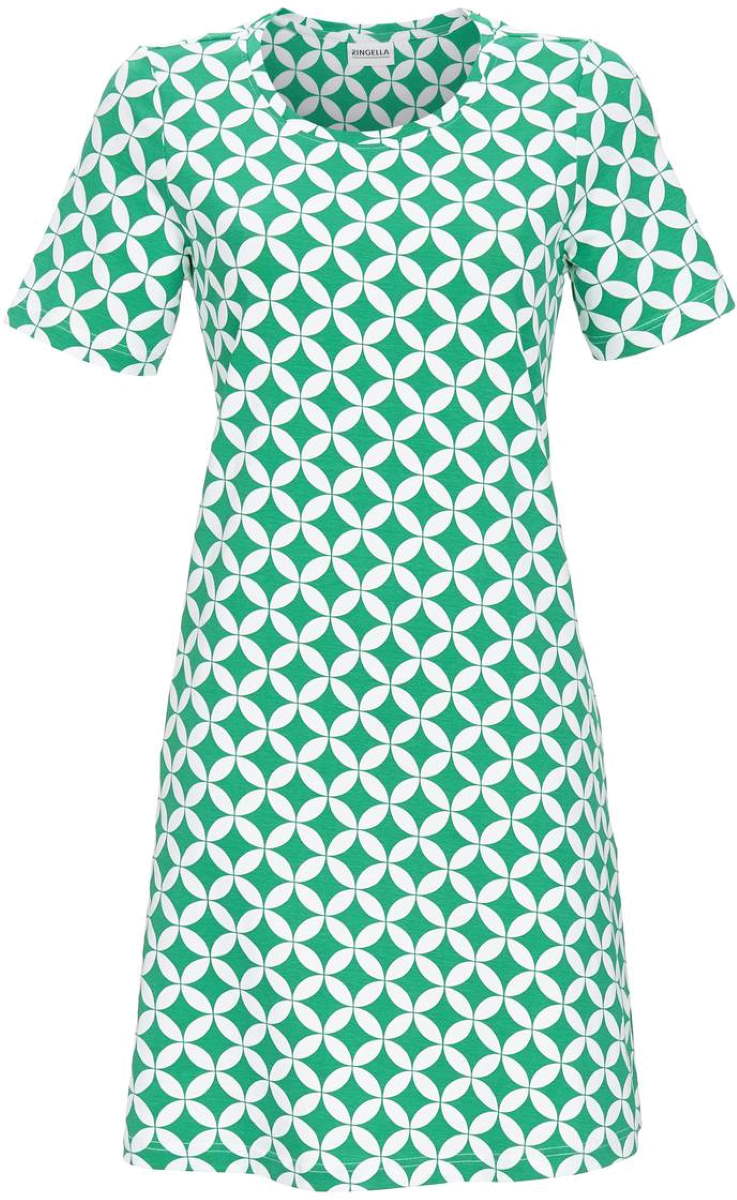 Katoenen nachthemd Ringella smaragdgroen