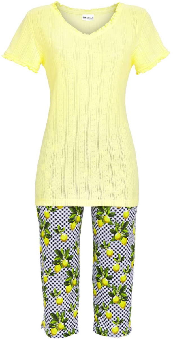 Pyjama ruiten en citroenen