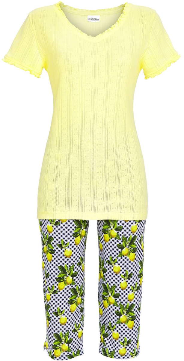 Pyjama ruiten en citroenen