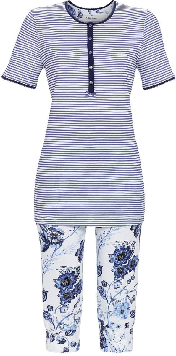 Schaduwblauwe strepen pyjama Ringella