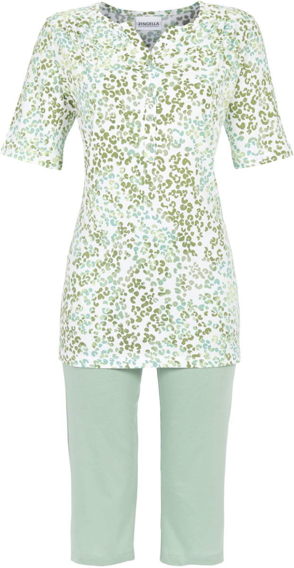 Groene panterprint pyjama van Ringella