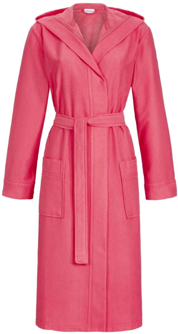 Roze uniseks badjas capuchon