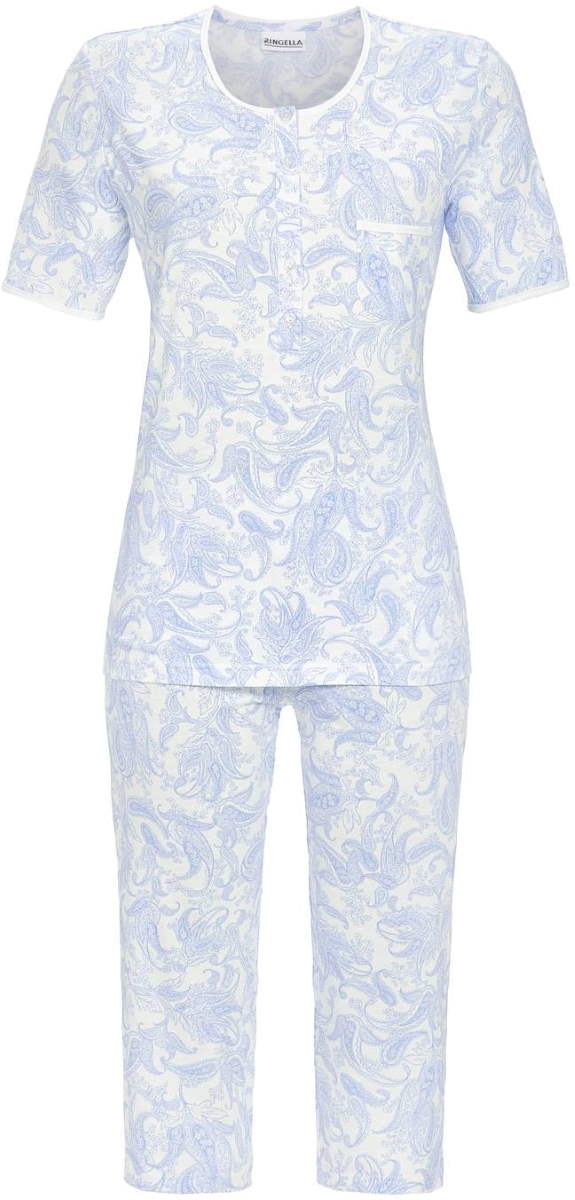 Ringella blauwe paisley pyjama