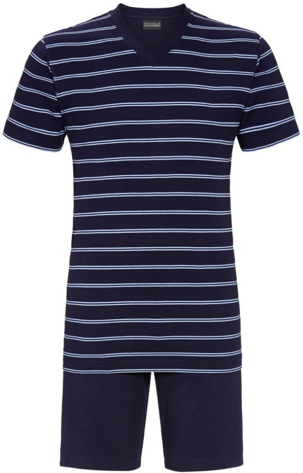 Gestreepte heren shortama van Ringella