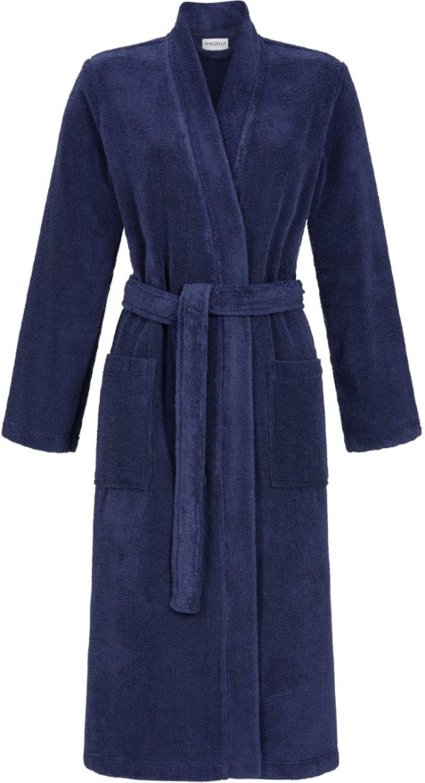 Luxe badstof badjas blauw uniseks