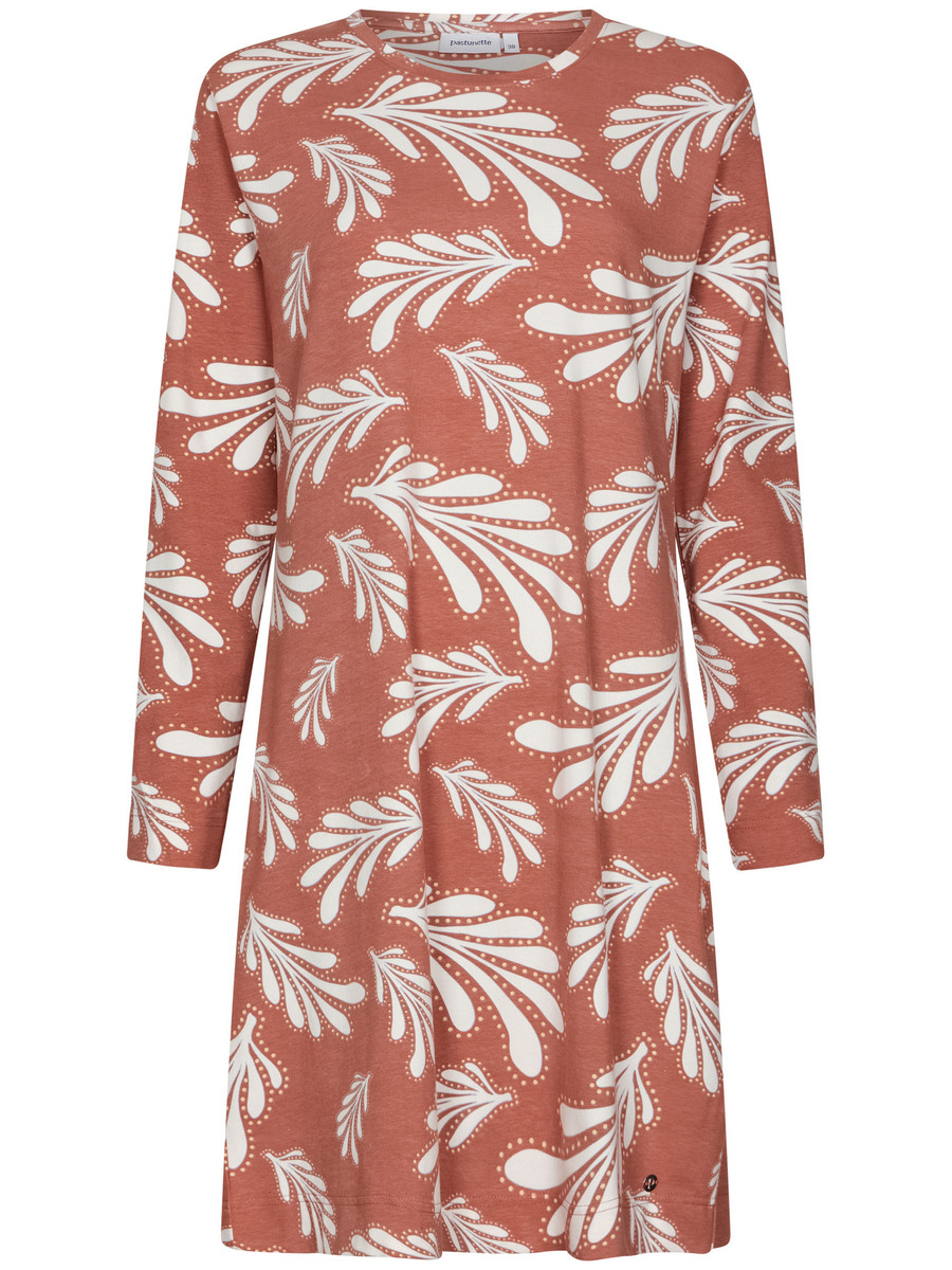 Steenrood katoenen nachthemd Pastunette