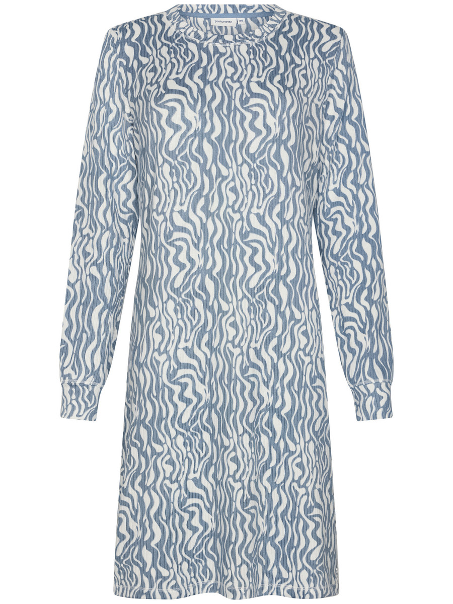 Fleece nachthemd speelse strepen