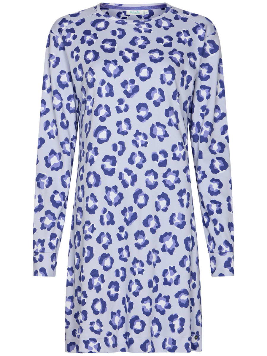 Warm katoenen nachthemd panterprint
