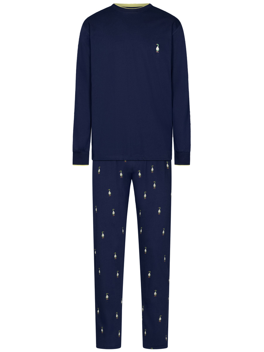 Katoenen heren pyjama eenden