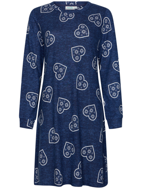 Zachte perzikfleece nachthemd harten Rebelle