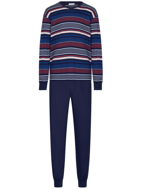 Warme katoenen heren pyjama