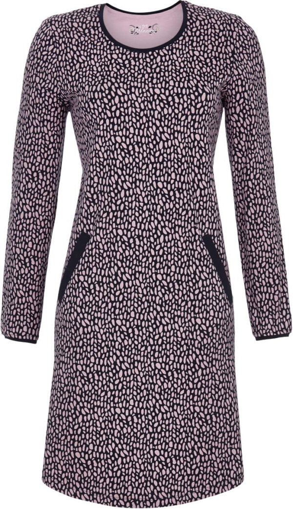 Speelse vlekken nachthemd roze