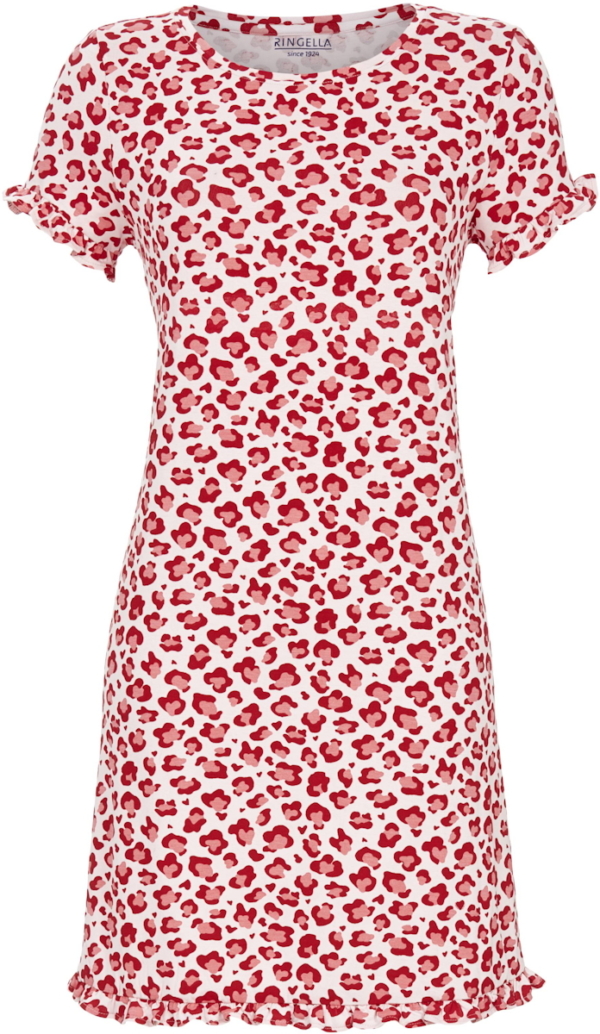Roze panterprint nachthemd Ringella