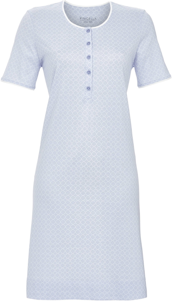 Minimalistisch blauw nachthemd Ringella