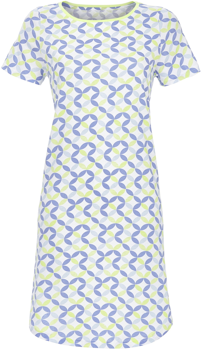 Grafisch nachthemd blauw Ringella
