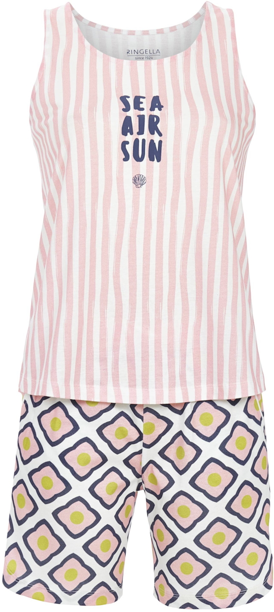 Katoenen shortama zomer Ringella