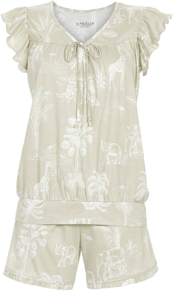 Speelse beige shortama Ringella