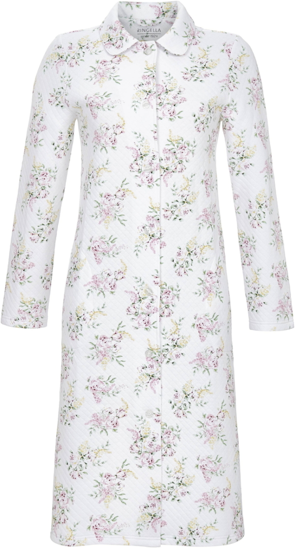 Gebloemde klassieke badjas Ringella
