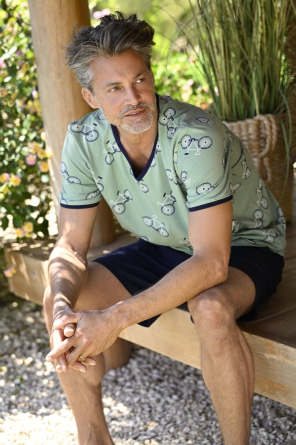 Katoenen heren shortama fietsen