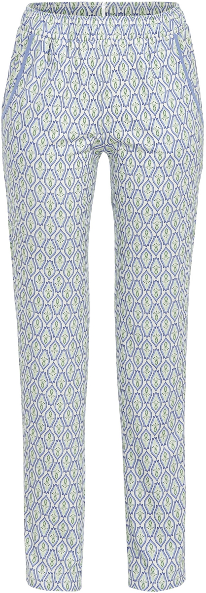 Grafisch patroon pyjamabroek blauw
