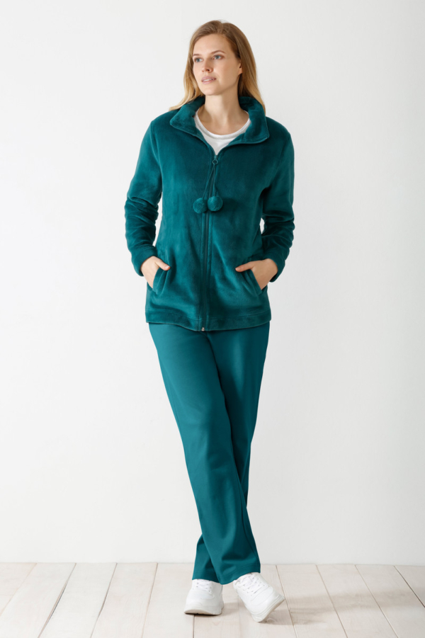 Petrol dames huispak van Hajo