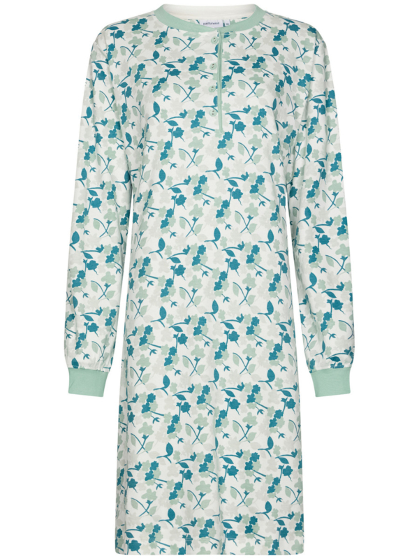 Warm katoenen nachthemd bloemen