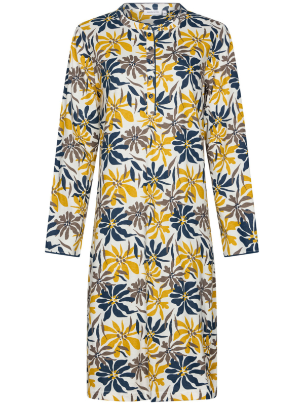 Katoenen nachthemd abstracte bloemen