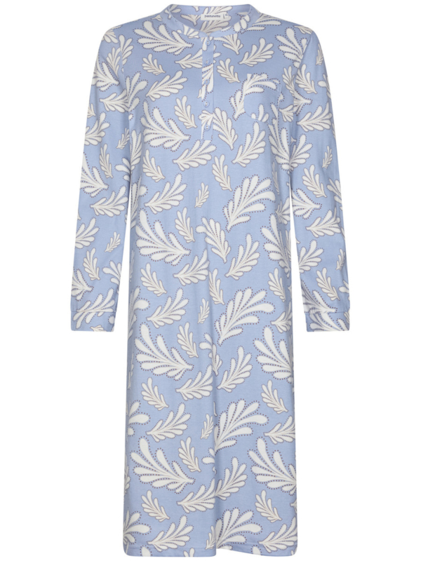 IJsblauw katoenen nachthemd Pastunette