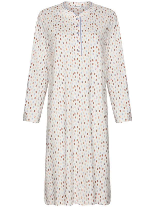 Katoenen nachthemd pastel stippen
