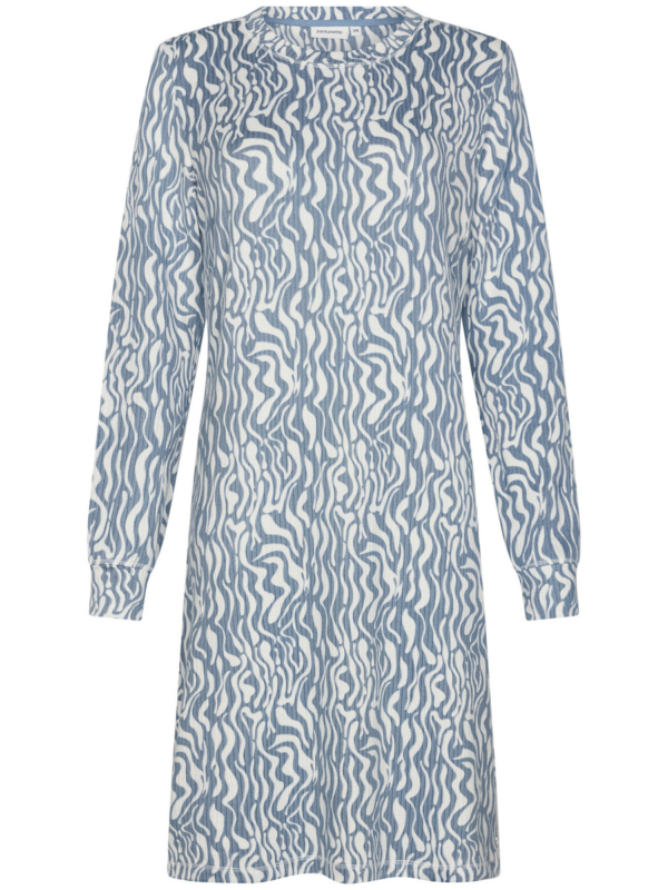 Fleece nachthemd speelse strepen